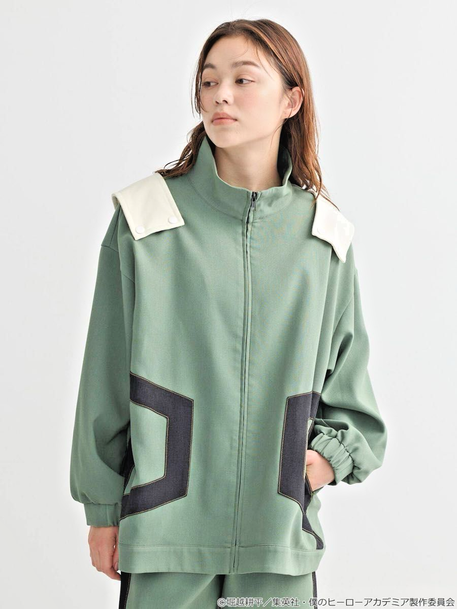 【EARTH】Sweatsuit & bibセット My Hero Academia Deku Outfit Set Jacket Pants Bag Earth