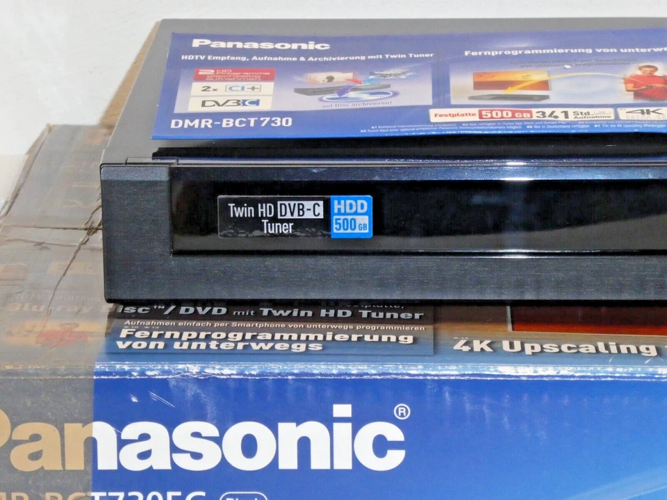 Panasonic DMR-BCT730 3D Blu-ray Recorder / 500GB HDD in OVP, 2 Jahre Garantie - Bild 2 von 4