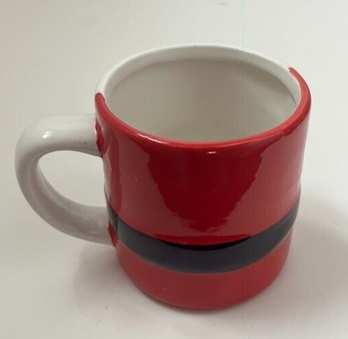 Hallmark Santa Claus Mug from Nesting Pair Beard Suit Belt Red White Christmas - Picture 3 of 5