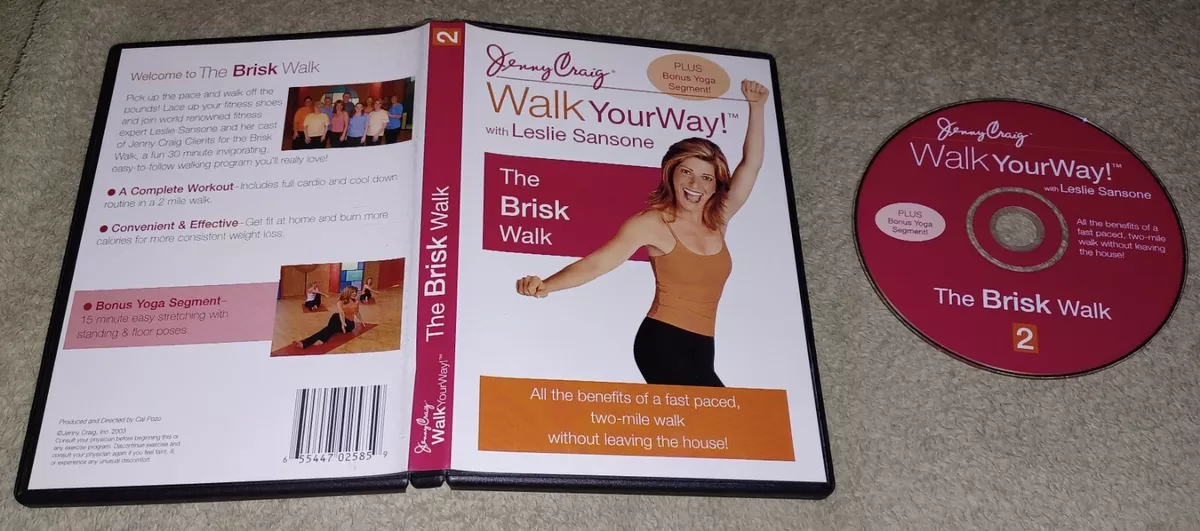Leslie Sansone s Walk Your Way Jenny Craig The Brisk Walk DVD