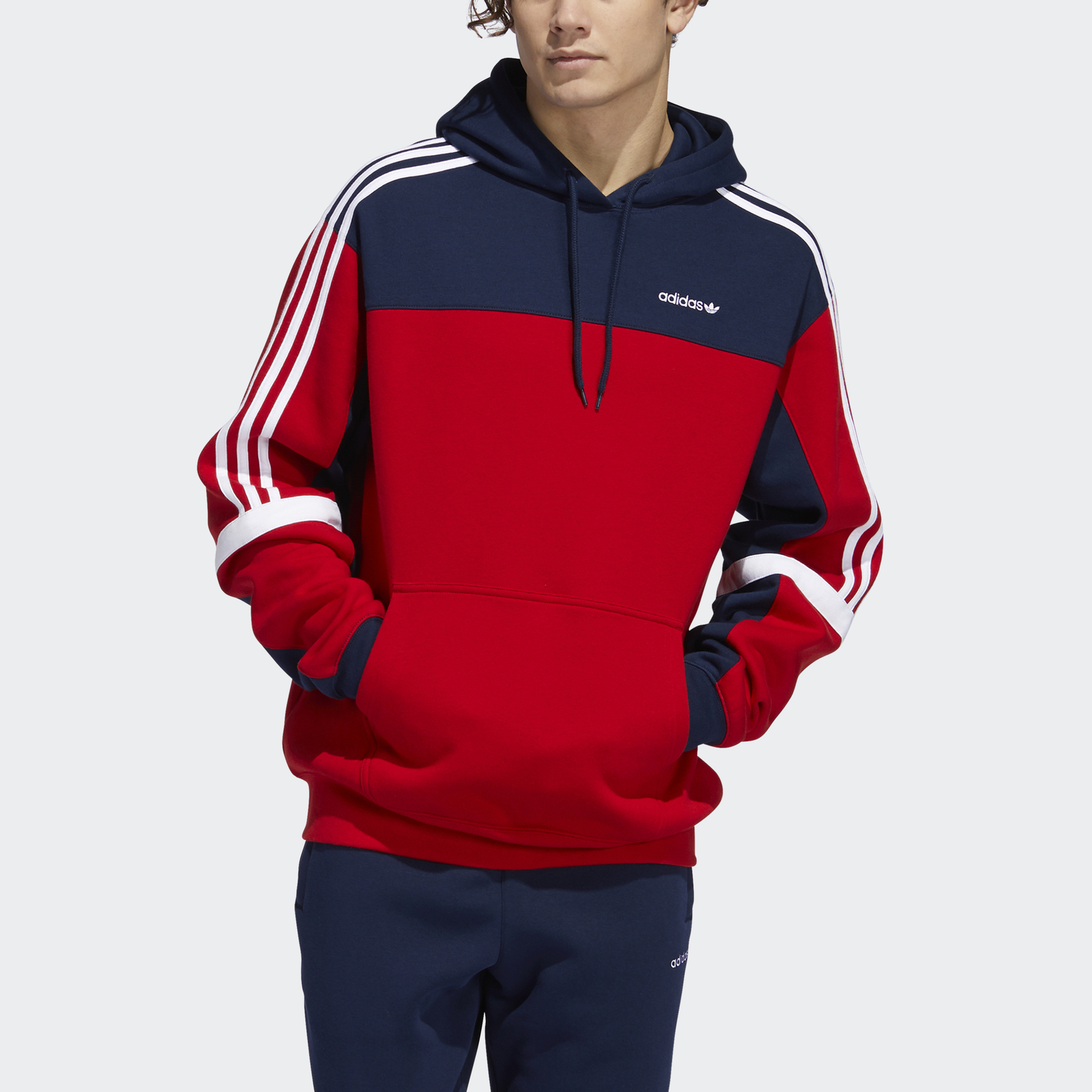 adidas tnt tape hoodie red