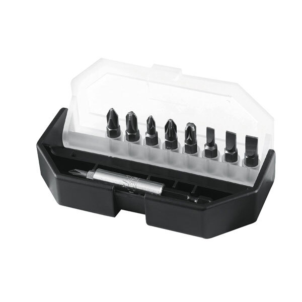 Stanley 1-68-734 Insert Bit Set Slotted/ Phillips/ Pozidriv 10 Piece