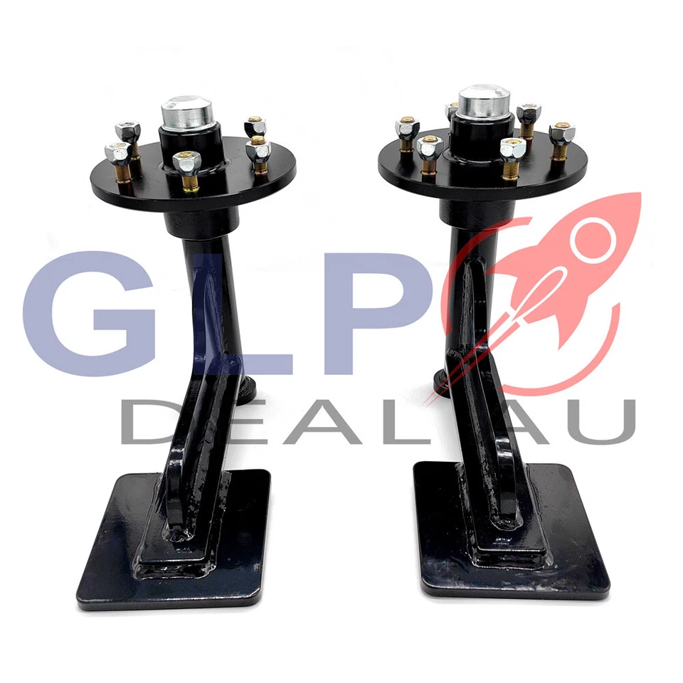 (Pair) 6 Lug Shipping Container Wheels With Hub 6x5.5 - image 2 of 4