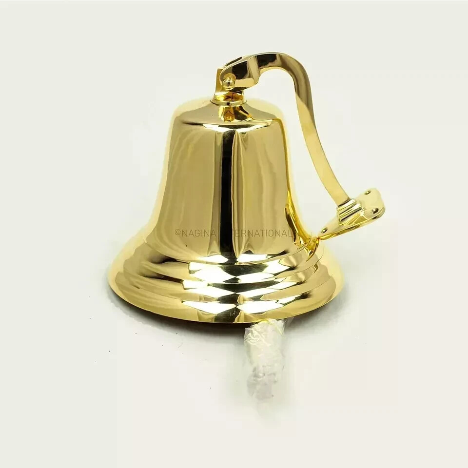 8" Nautical Brass Maritime Ship Bell Home/Office Door bell Nautical