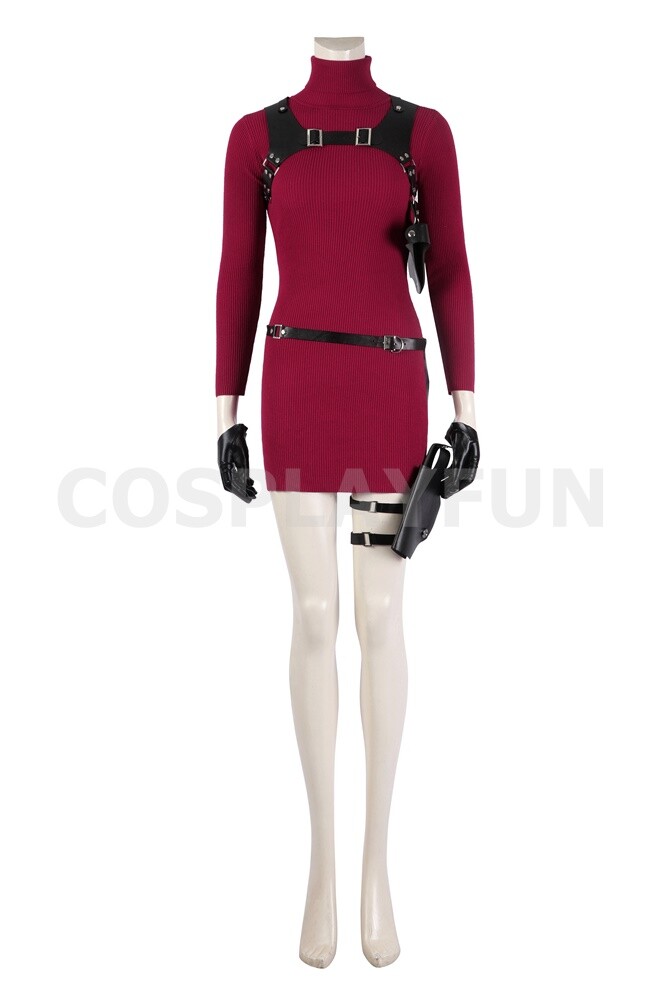 Resident Evil IV 4 Remake Ada Wong Cosplay Costume