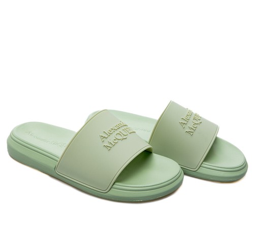 ALEXANDER McQUEEN SIDE POOL LOGO SLIDES SANDALS WOMEN SHOES 663564W4QS0 |  eBay