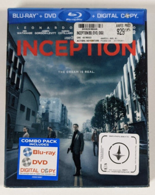 Inception (Blu-ray, 2010) w/Slipcover (Lenticular) Preowned