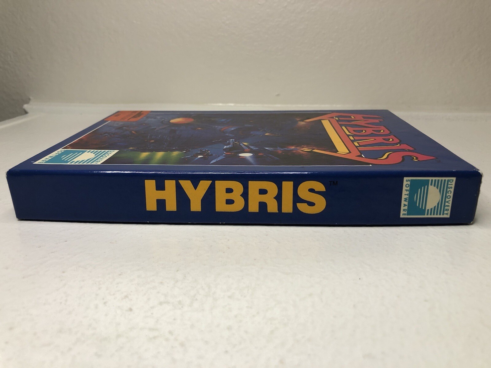 Hybris Commodore Amiga Game 1988 Discovery Software disk PC CLEAN CIB box RARE