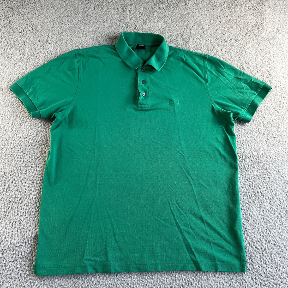 Cotton Polo Hugo Boss Green Polo T Shirt Hugo Boss Polo Shirt Mens