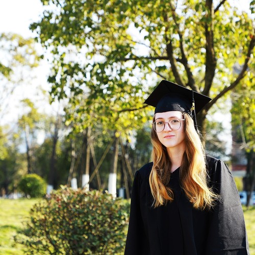 Graduation Unisex Matte Adult Graduation Cap with Tassel Black - Picture 5 of 5