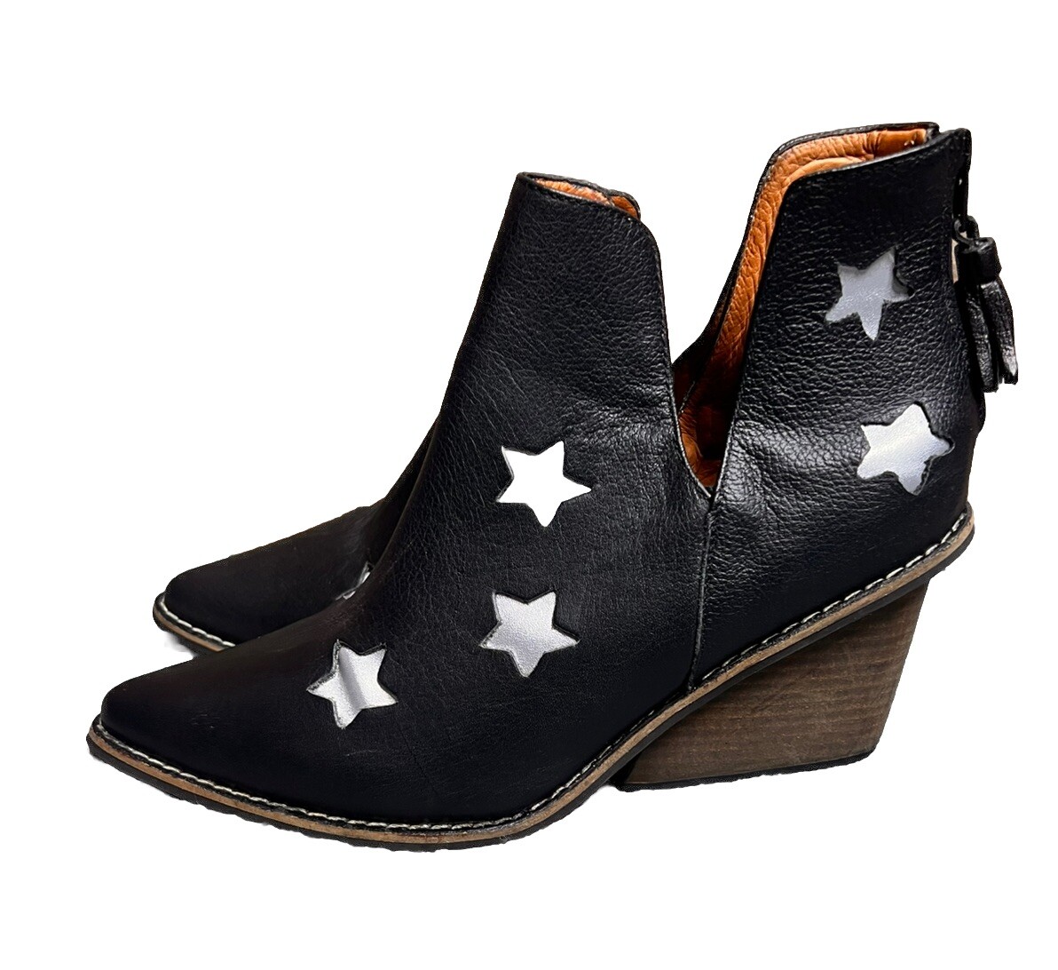 Silvia Cobos Womens Shoot For The Moon Boots Size 8 Blue Star Design