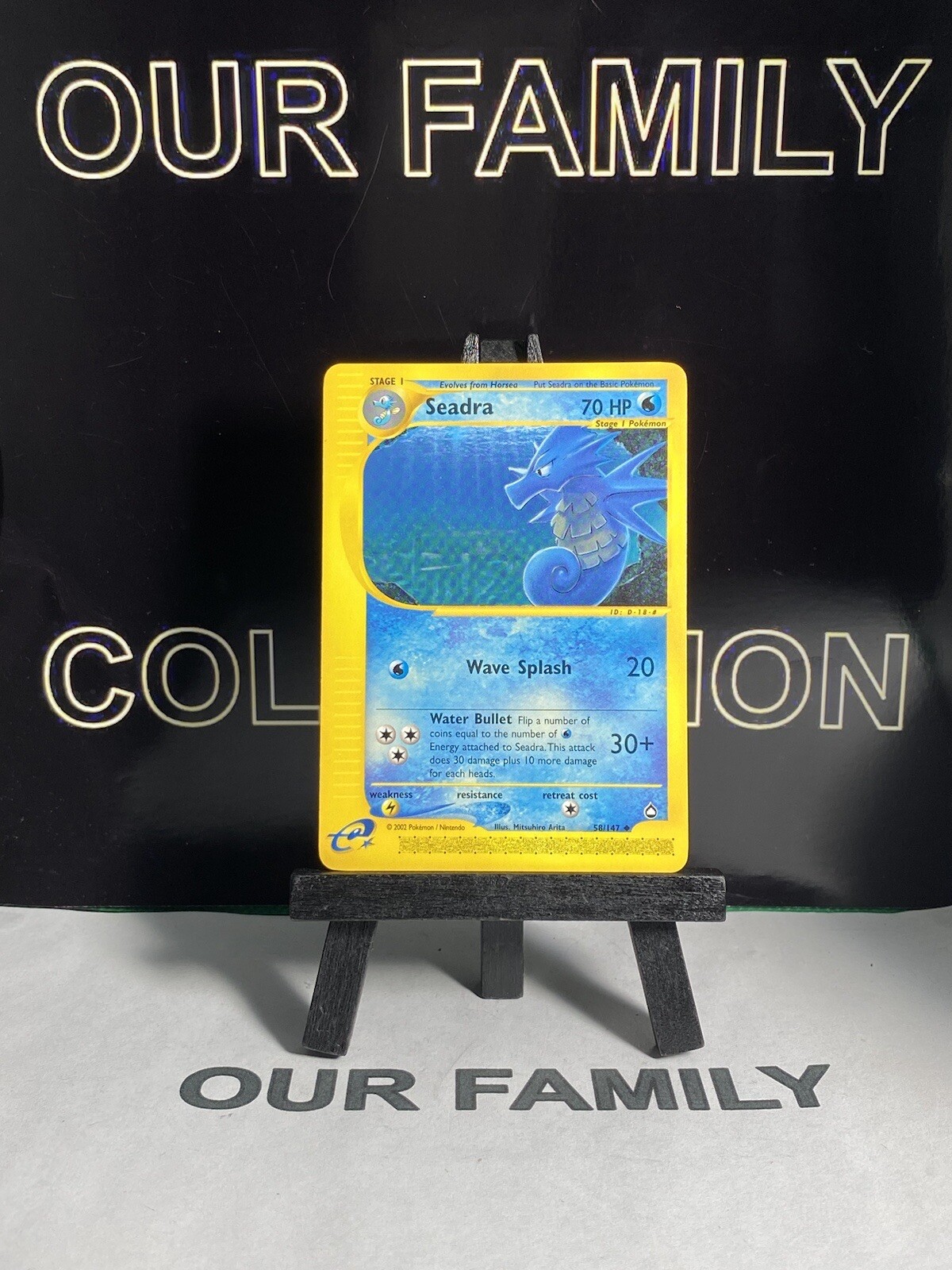 Seadra 58/147 Aquapolis Uncommon 2002 WOTC Pokemon Card NM