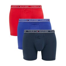 Tommy Hilfiger Mens Flx Evolve Stretch Boxer Briefs Blue/Navy Blue/Red  44