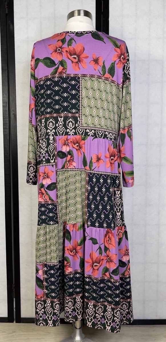 johnny was patchwork maxi dress Johnny Was Magnolia Patchwork Maxi Dress