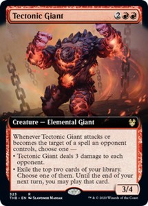Tectonic Giant - Foil - Extended Art x1 - Theros Beyond Death - NM-Mint, English