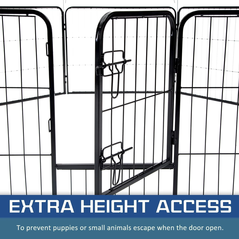 31" / 32" / 40" 8 Panel Pet Dog Playpen Portable Exercise Cage Fence Enclosure - image 4 of 4