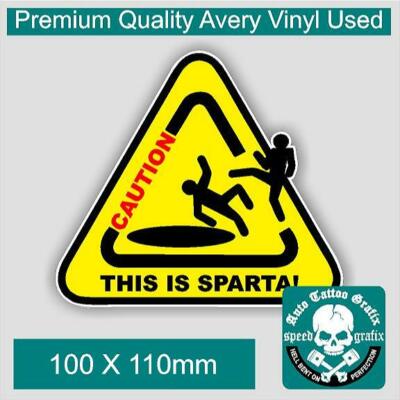 THIS IS SPARTA DECAL STICKER HUMOUR FUNNY NOVELTY CAR DECAL STICKERS