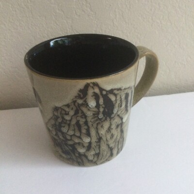 Blue Harbor Collection 2013 Floral Tiger Coffee Tea Soup Cup Mug 16 Ounces 
