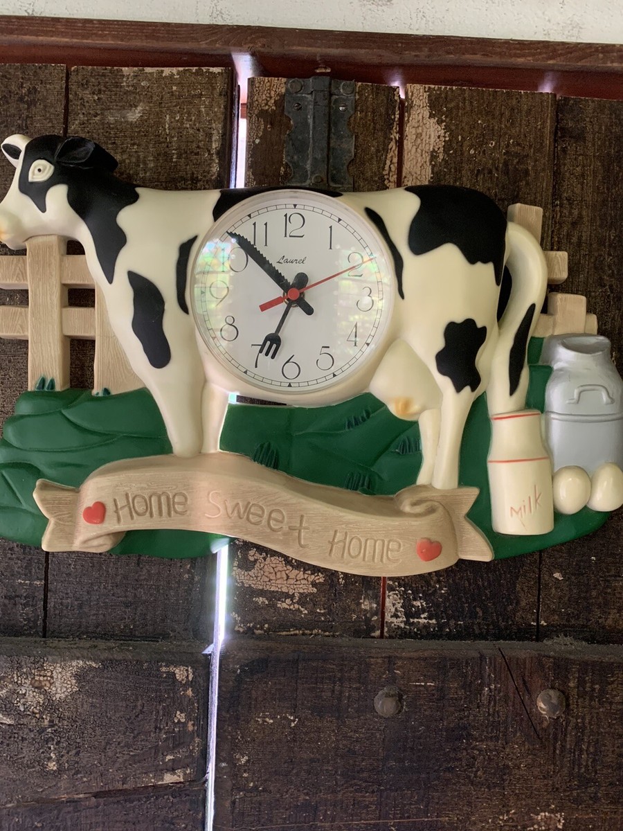Country Reloj De Vaca Para Cocina Vintage Kirch Kitchen Plastic
