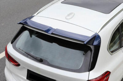 For BMW X1 F48 Wing Flap Blue ABS Rear Trunk Spoiler 2016 2017