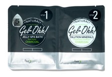 Avry Jelly Spa Foot Bath and Dilution Mineral Pedicure Set  Charcoal 2 Sets 