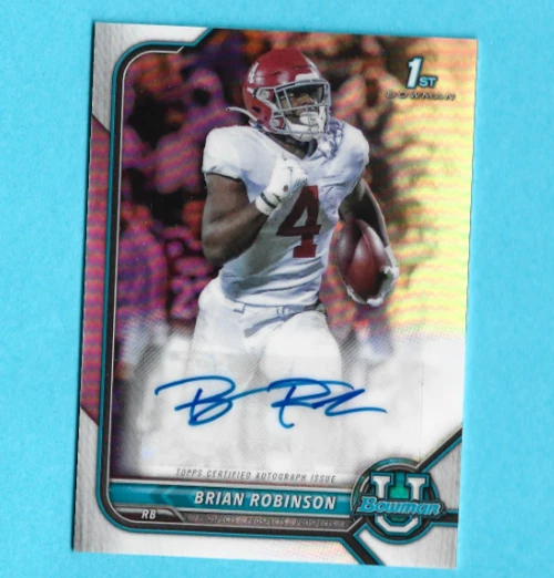 2021-22 Bowman University bcpa-bro  Brian Robinson Jr RC Auto Refractor
