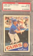 1985 Topps Tiffany #768 RON CEY - Cubs - PSA 10 GEM MINT