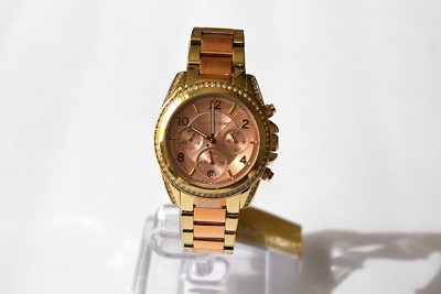 Mk6316 Michael Kors Blair Two Tone Crystal Chronograph MK6316 $275 Watch | eBay