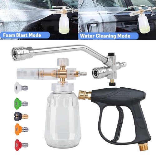 Pressure Washer Gun Car Wash Soap Lance Cannon Spray Jet Bottle Snow Foam Kit - Picture 2 of 27