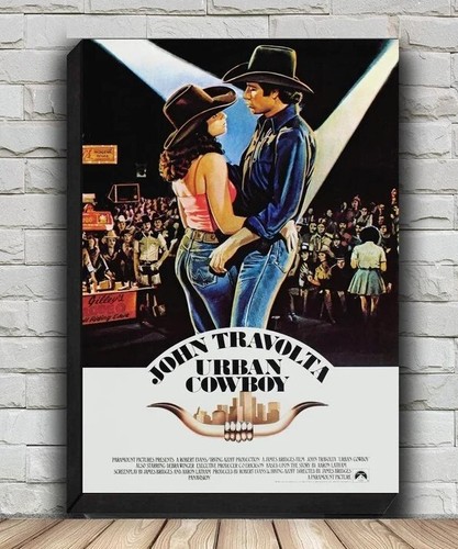 Urban Cowboy Movie Poster, HD Wall Art Painting For Home Decor