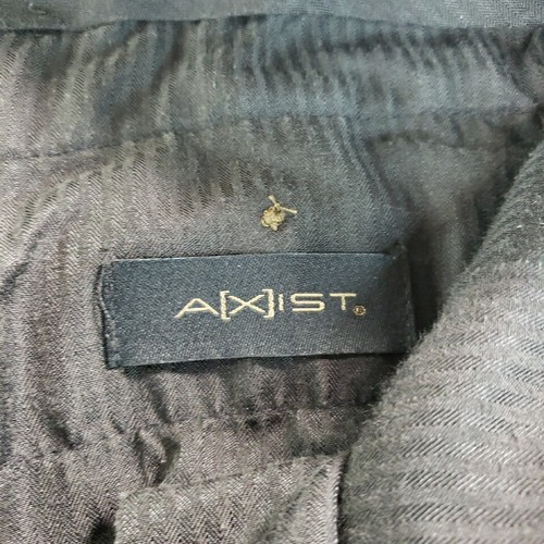 LOT OF 2 Axist Dress Pants Mens 40x30 Black Brown Flat Front - Picture 4 of 12