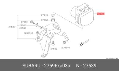 Original OE H/U Baugruppe Vdc 27596XA03A für Subaru 27596-XA03A