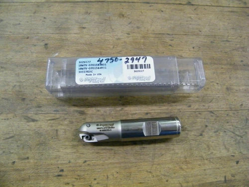 Ingersoll 1BW7V-0701584R01 Indexable Ball Nose Endmill 3/4" .75 2 flute insert