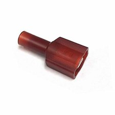 3M Male Quick Disconnect See-Thru Nylon Insulated .250" 22-18 Gauge RED -50PK