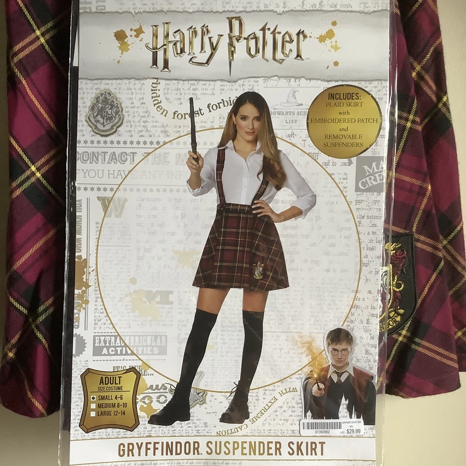 Disfraz Harry Potter Gryffindor Falda Tirantes -S (4/6) Foto 4 de 4