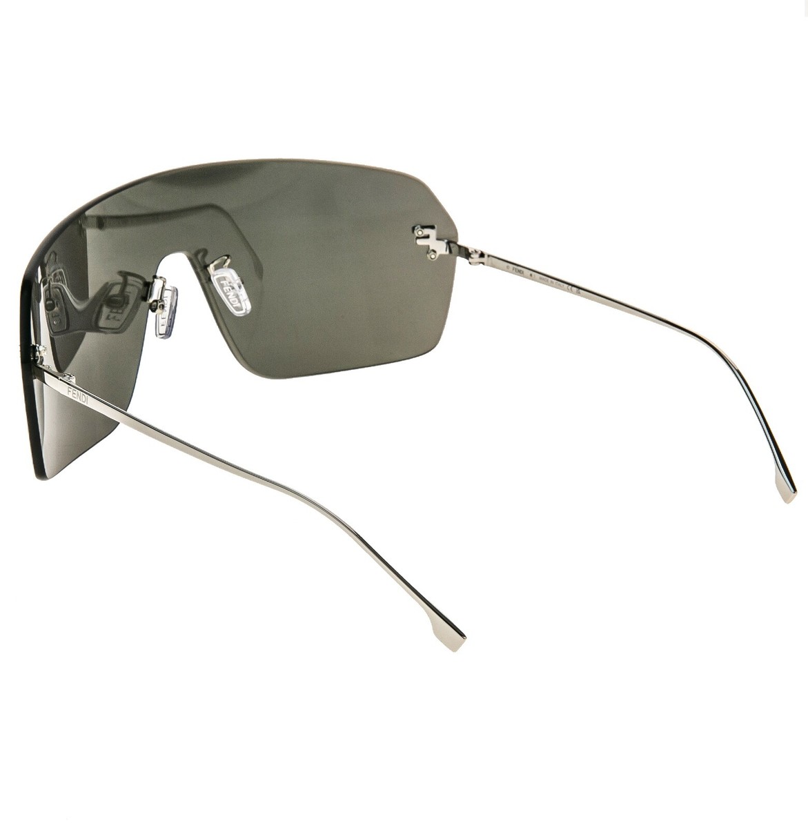 FENDI FIRST 4121 Silver Mirrored Unisex Mask Crystal Fashion