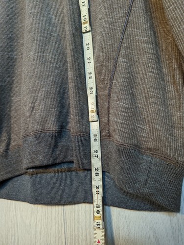 Tommy Bahama Sweater Mens XL Quarter Zip Pullover Marlin Gray Brown Sweatshirt - Picture 9 of 9