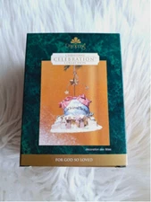 Dayspring vtg 2003 Christmas tree Ornament For God so loved christian