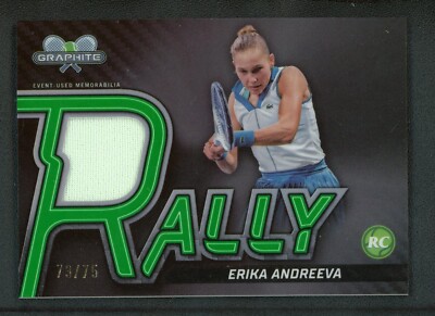 2024 ERIKA ANDREEVA 73/75 RELIC TOPPS GRAPHITE ROOKIE RC RALLY