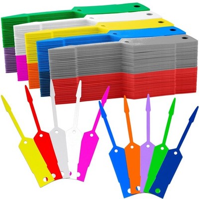 Lewtemi 1000 Pieces Self Lock Arrow ID Key Tags 4 1/2'' X 3/4'', Multicolor 