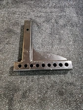 Heavy Duty Adjustable Hitch L-Shank,13" X 13.5" Steel Powder Coated 9 Holes