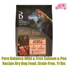 Pure Balance Wild & Free Salmon & Pea Recipe Dry Dog Food, Grain-Free, 11 lbs 1.51 per pound