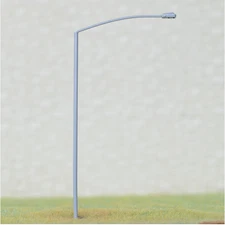10 x HO scale street lights model railroad modern LED station lamp posts #SL003G