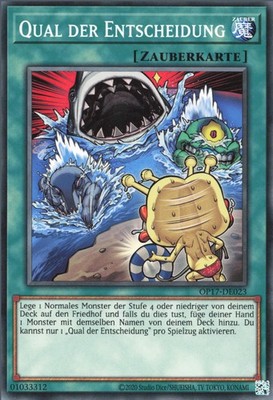 YuGiOh Qual der Entscheidung OP17-DE023 Common Poor unl.