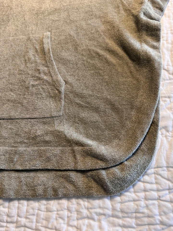 Barefoot Dreams Womens Poncho Sweater Gray Cozychic Knit Pullover Size S - Image 3 of 4