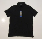 BANANA REPUBLIC S/S Black Luxe Touch Performance Polo Shirt Size Medium NWT Mens