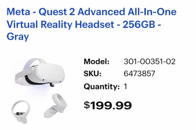 Meta Quest 2 Resident Evil 4 Bundle with Beat Saber 256GB VR Headset