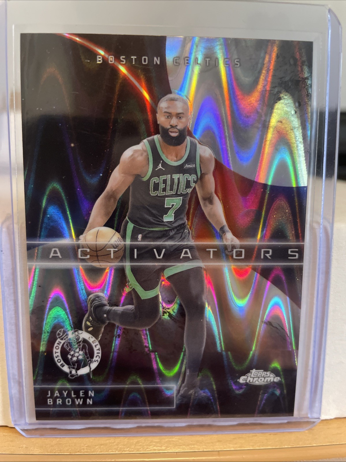 2025-26 Topps Chrome - Activators Jaylen Brown #AC-3 RayWave Refractor!! Celtics