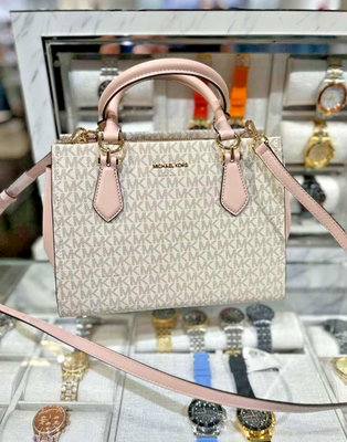 Michael Kors Marilyn Medium Logo Convertible Satchel Women Bag