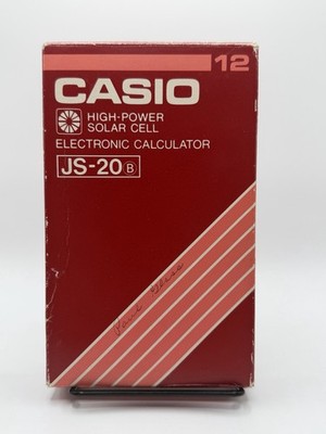 Casio JS-20 - 12-Digit High Power Solar Cell Electronic Calculator w/ Box